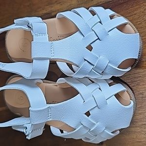 White sandals